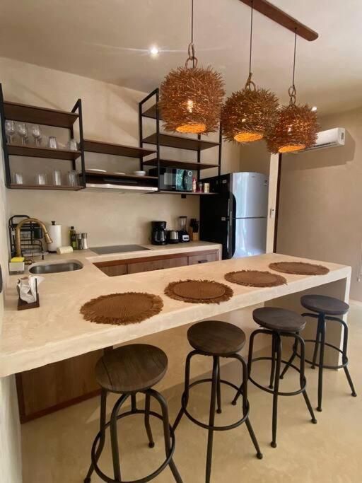 Apartment With Private Pool Tulum Chemuyil Екстериор снимка
